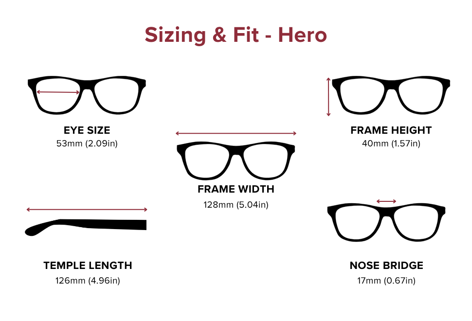 DebSpecs Large-size eyewear fit guide Hero