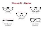 DebSpecs Large-size eyewear fit guide Hipster