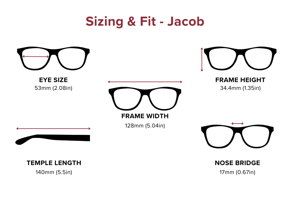 DebSpecs Large-size eyewear fit guide Jacob