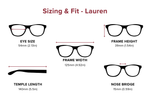 DebSpecs Large-size eyewear fit guide Lauren