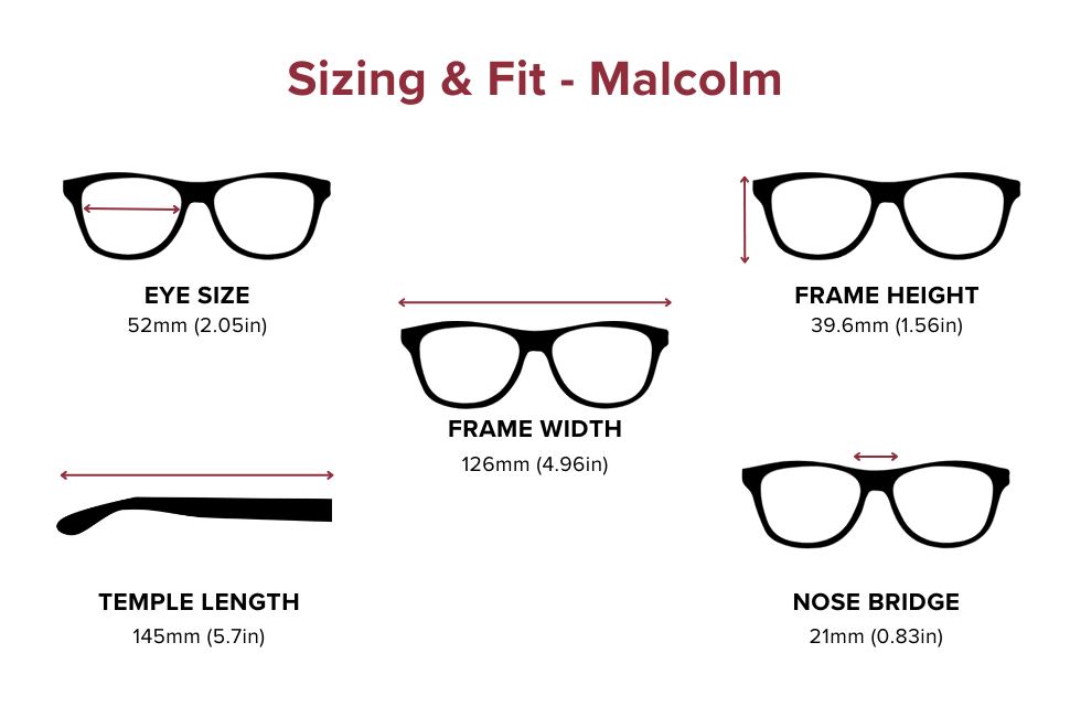 DebSpecs Large-size eyewear fit guide Malcolm