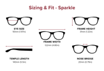 DebSpecs Large-size eyewear fit guide Sparkle