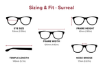 DebSpecs Large-size eyewear fit guide Surreal