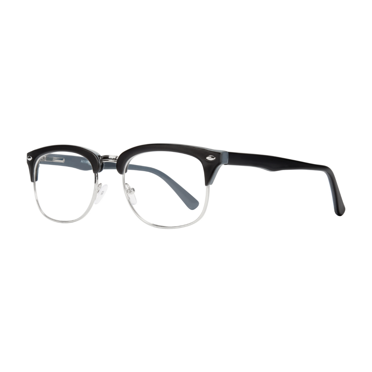 DebSpecs Malcolm Black Silver eyewear