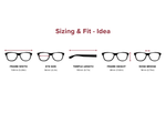DebSpecs Medium Sizing Fit Info Idea eyewear