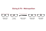 DebSpecs Medium Sizing Fit Info Metropolitan eyewear