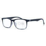 DebSpecs Mens Rectangle Frame Reading Glasses ocr413s Black angled view