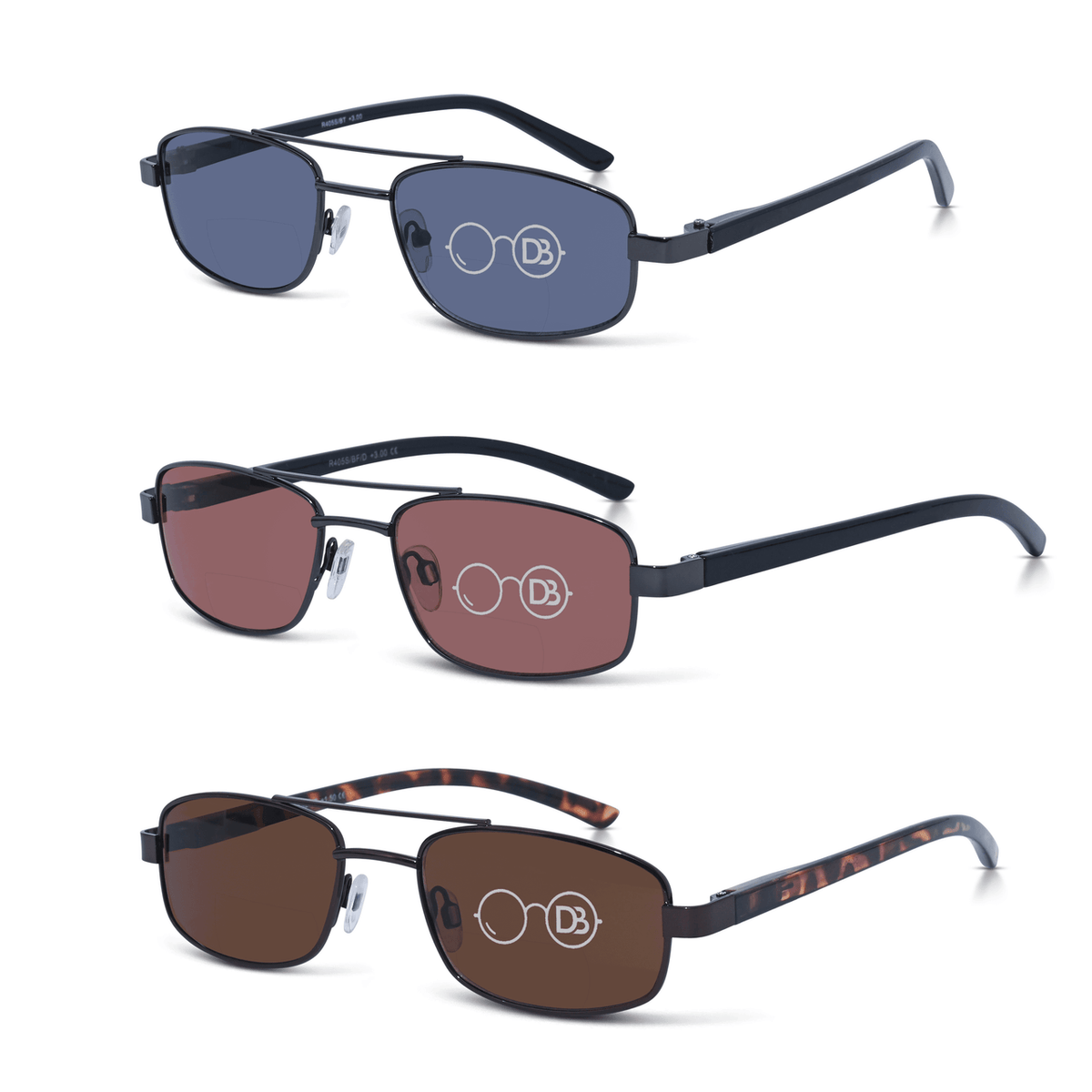 DebSpecs Metal aviator bifocal sun readers oc405d product group