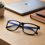 DebSpecs Michael black buelight eyewear
