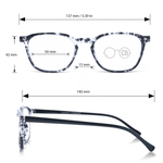 DebSpecs Progressive Multi Focal Reader Black Tortoise infographic