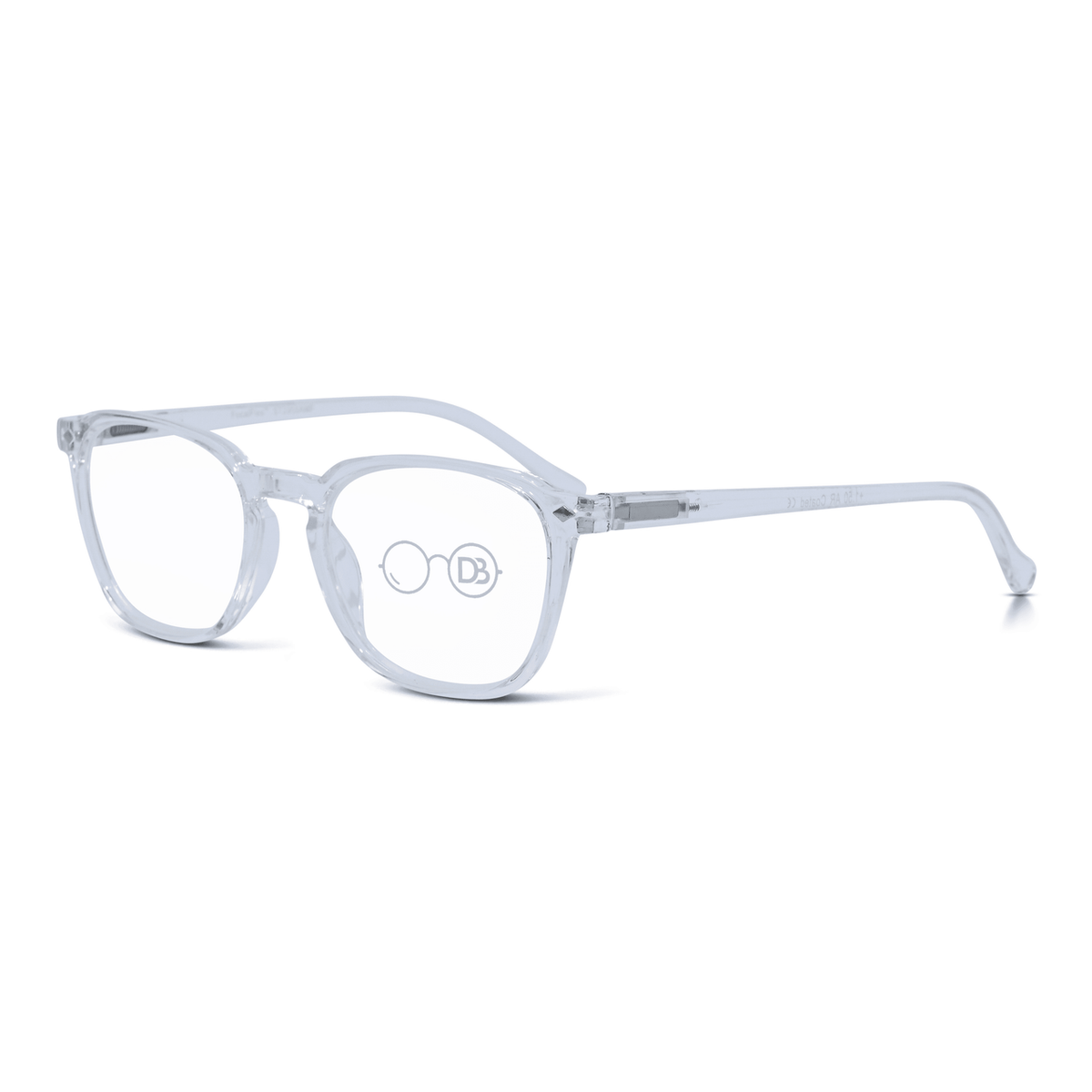 DebSpecs Progressive Multi Focal Reader Clear angled view eyewear