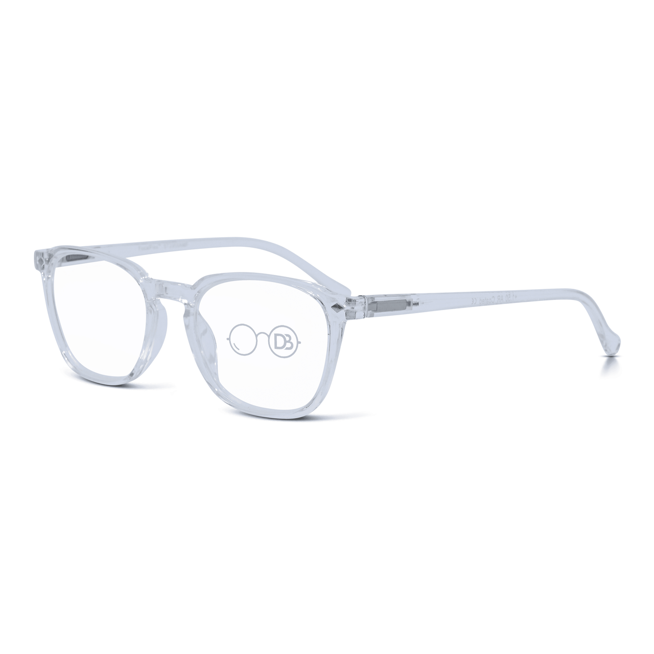 DebSpecs Progressive Multi Focal Reader Clear angled view eyewear
