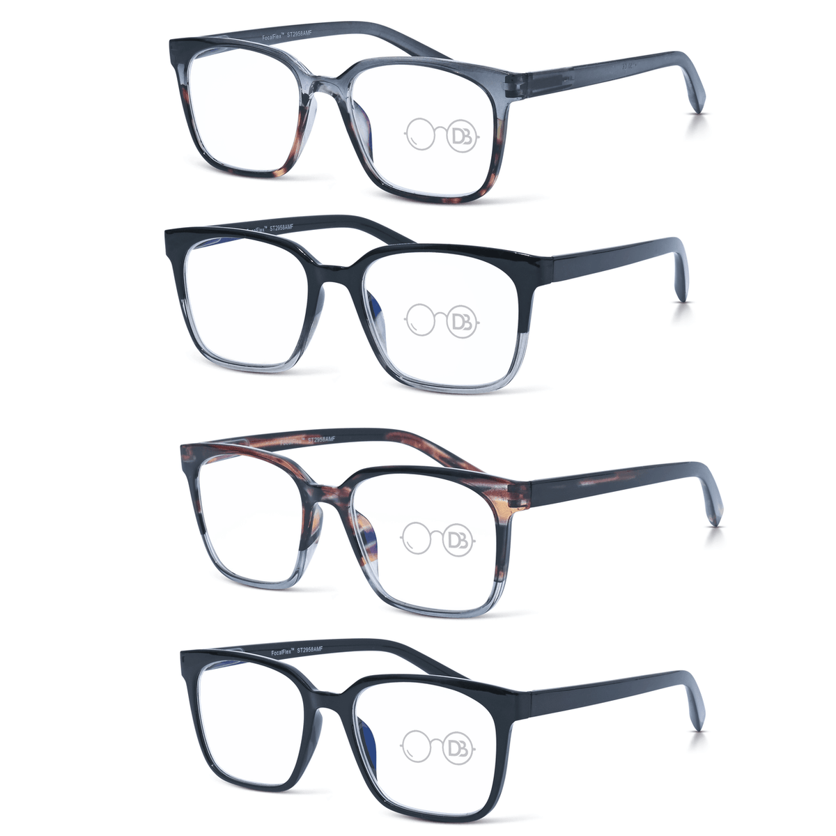 DebSpecs Progressive Multi Focal Rectangle Reader product group eyewear