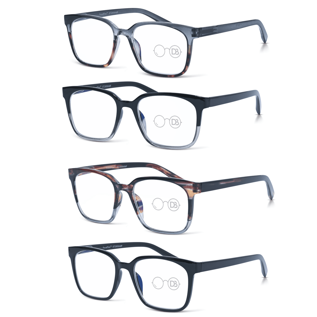 DebSpecs Progressive Multi Focal Rectangle Reader product group eyewear