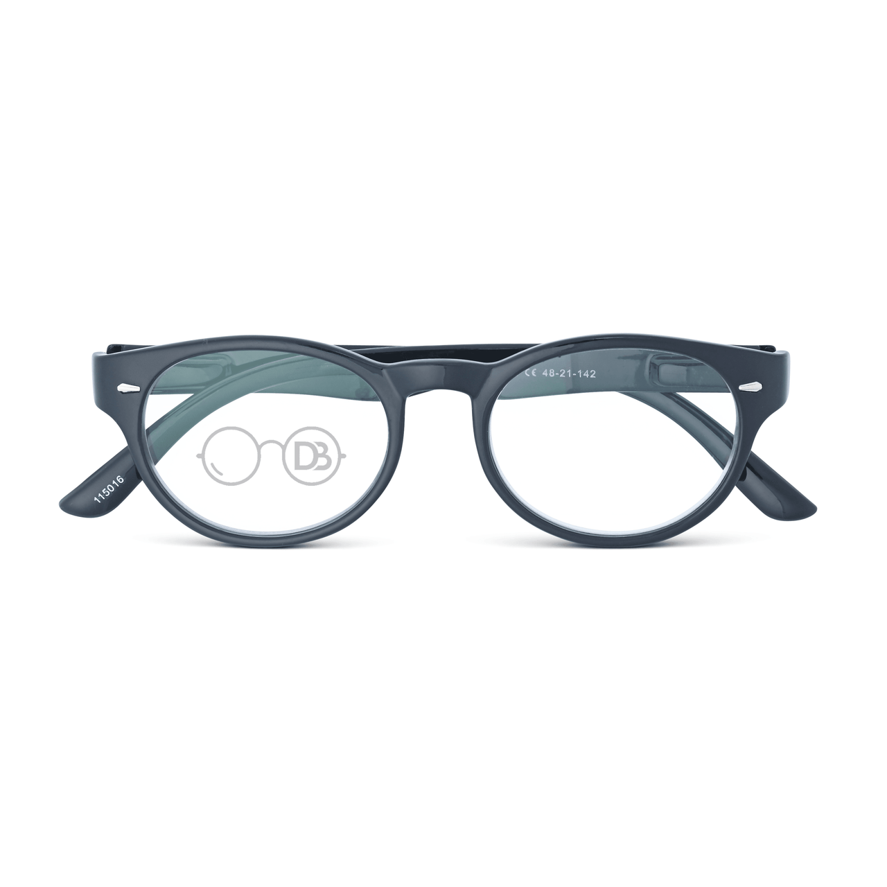 DebSpecs Progressive Multi focal Reading Glasses papre3052cl2936 Black front folded view