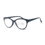 DebSpecs Progressive multi focal round reader papre2723cl Black angled view eyewear