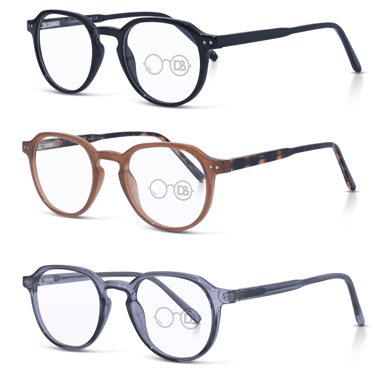 DebSpecs Retro Classic Round Optical Reading Glasses en4136 product group