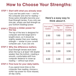 DebSpecs Shelby How to Choose Strength eyewear