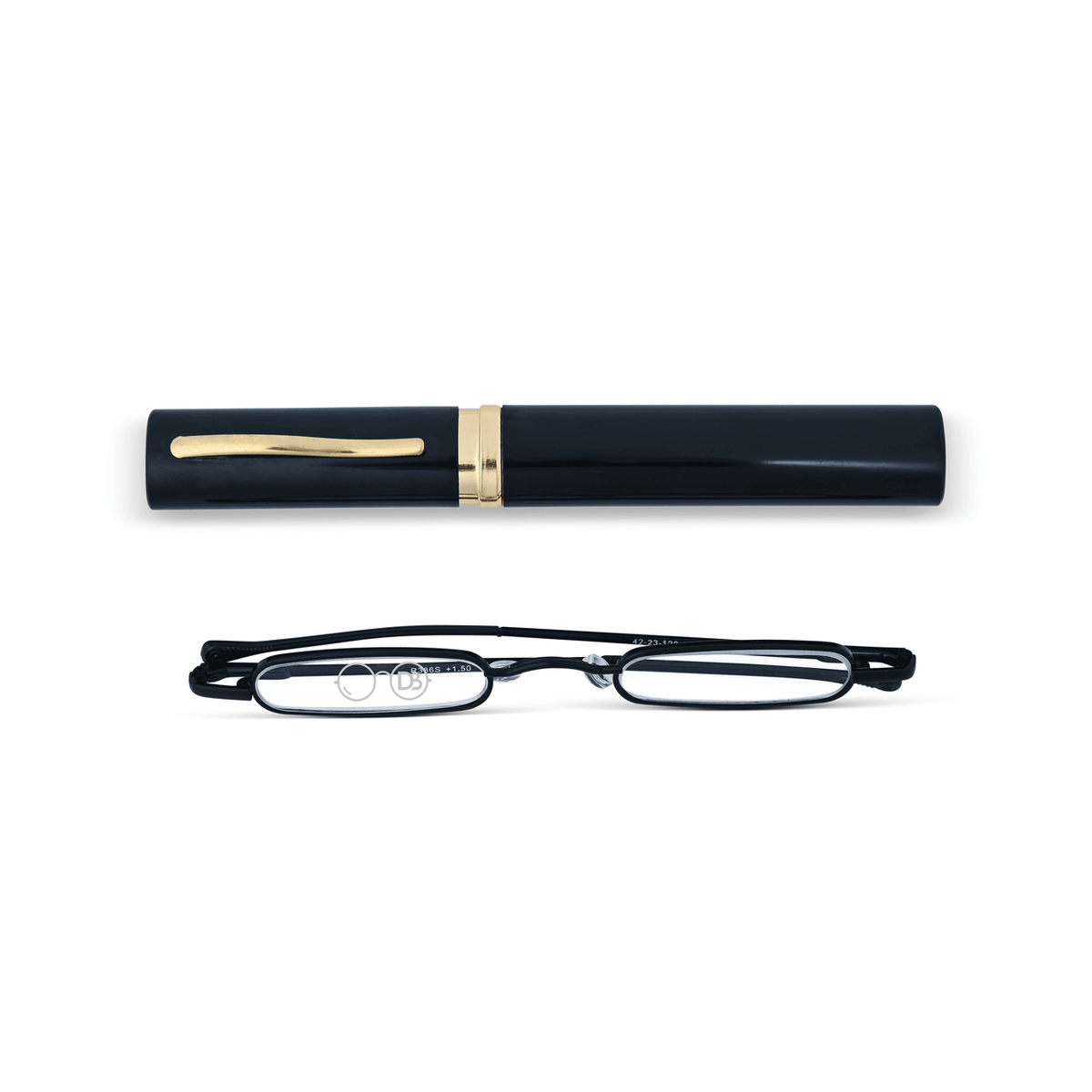 DebSpecs Small Rectangle Tube Readers oc386 Black Case