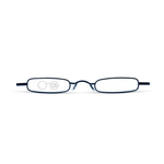 DebSpecs Small Rectangle Tube Readers oc386 Blue front view