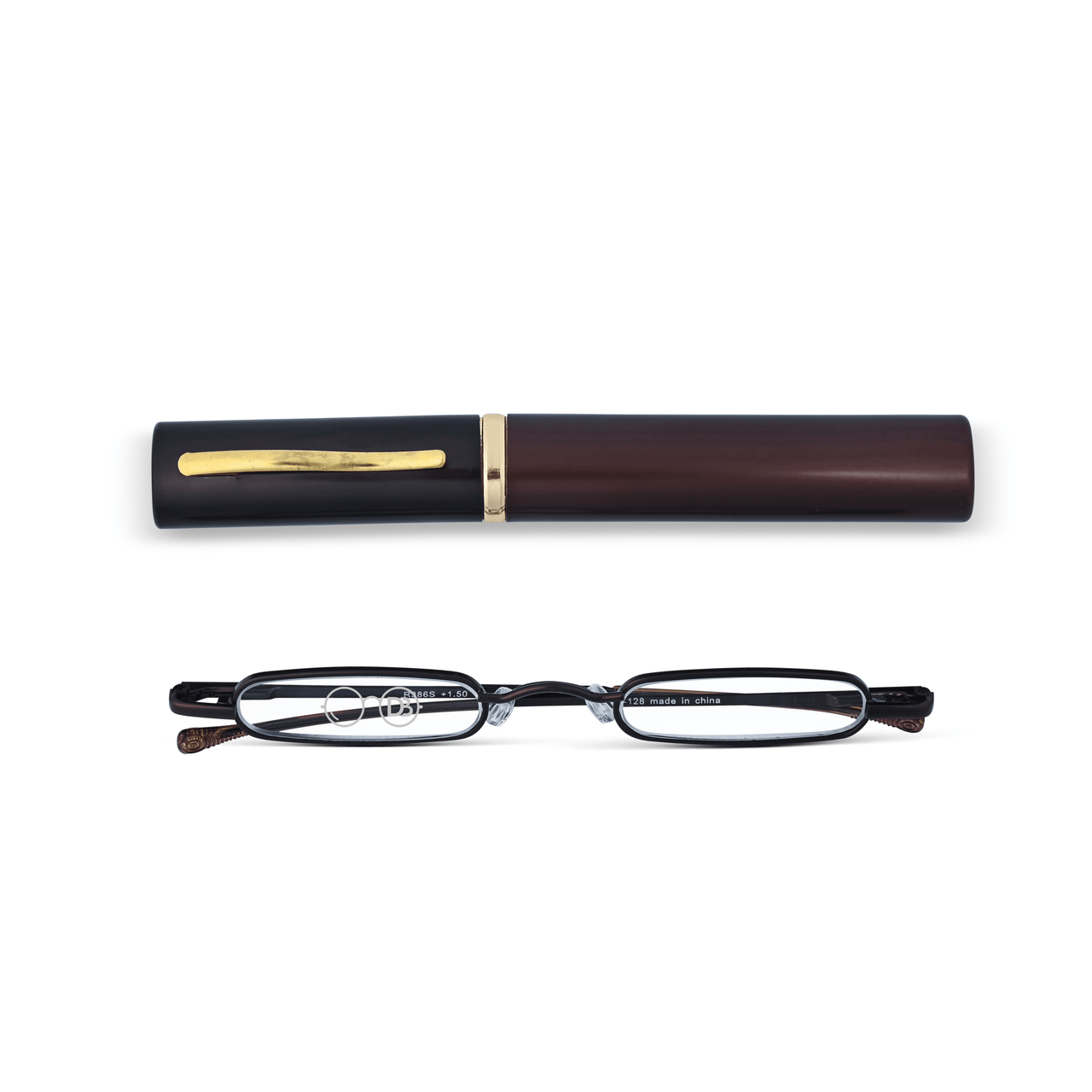 DebSpecs Small Rectangle Tube Readers oc386 Bronze Case