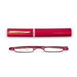 DebSpecs Small Rectangle Tube Readers oc386 Red Case