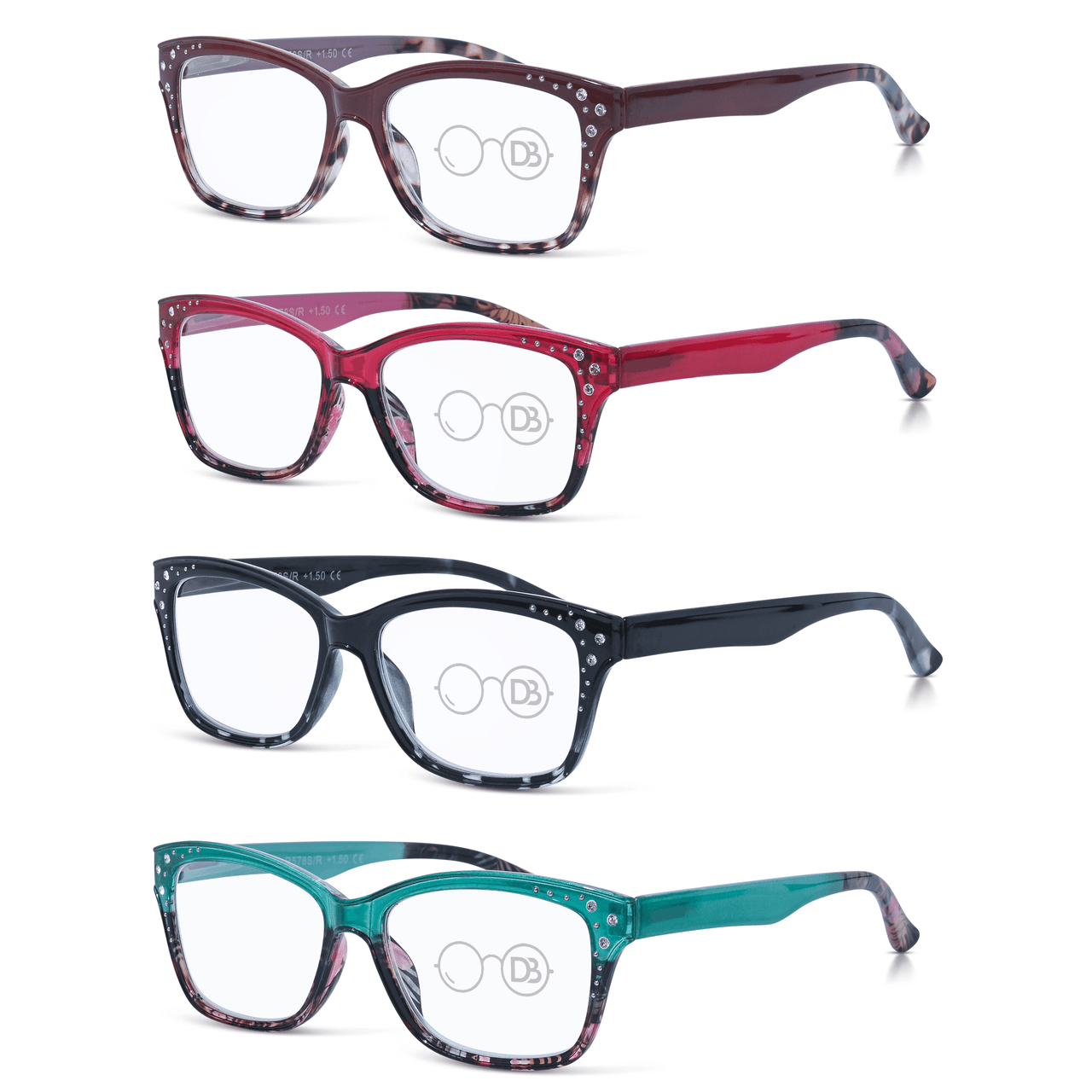 DebSpecs Sparkly Rhinestone Reading Glasses oc578 product group