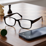 DebSpecs billions black bifocal product shot eyewear