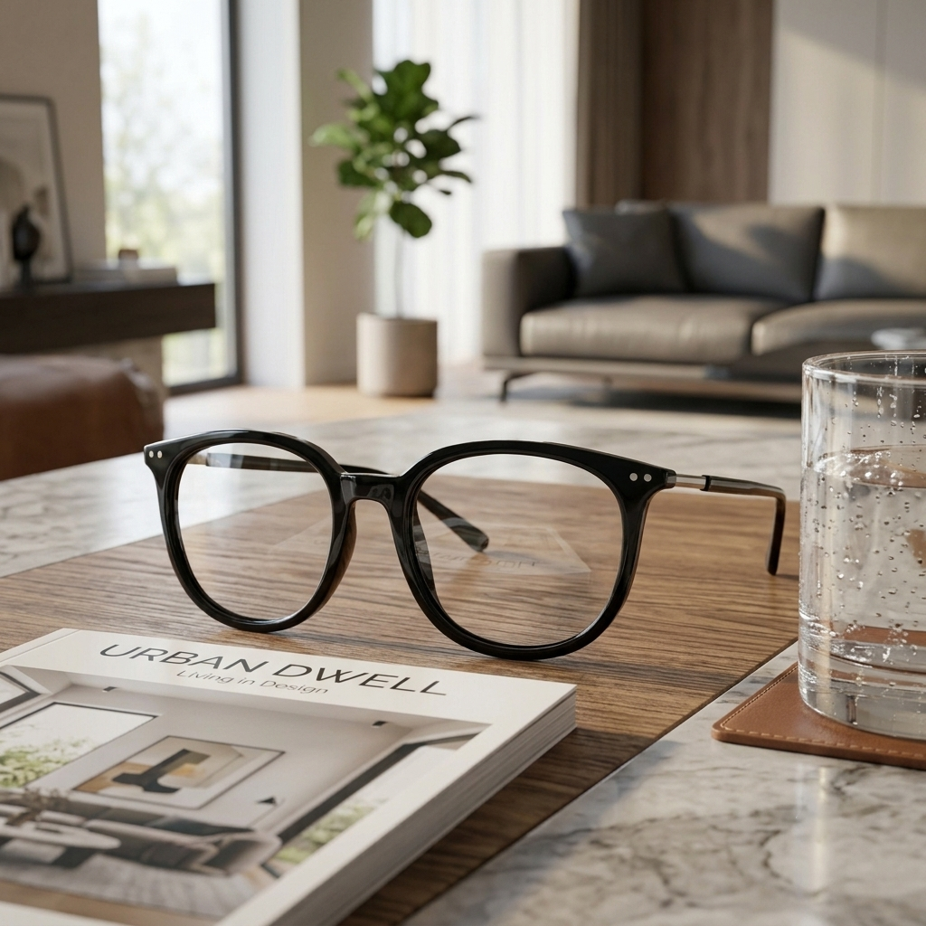 DebSpecs bracelet shinyblack high power product shot eyewear
