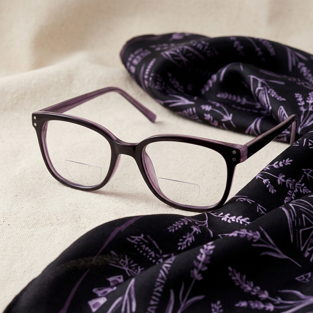DebSpecs dbf advice black purple product shot eyewear