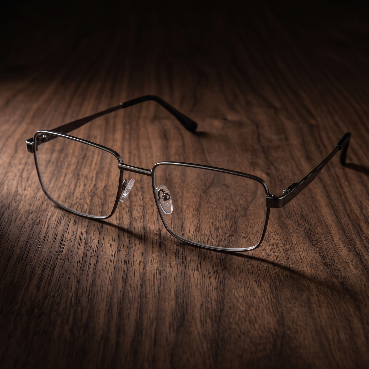 DebSpecs final table brown clear product shot eyewear