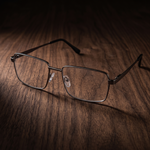 DebSpecs final table brown clear product shot eyewear