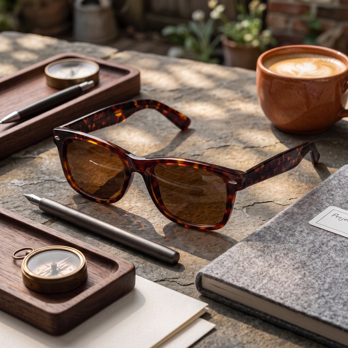 DebSpecs metropolitan tortoise sun high power product shot eyewear