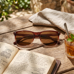DebSpecs surreal brownfade sun high power product shot eyewear